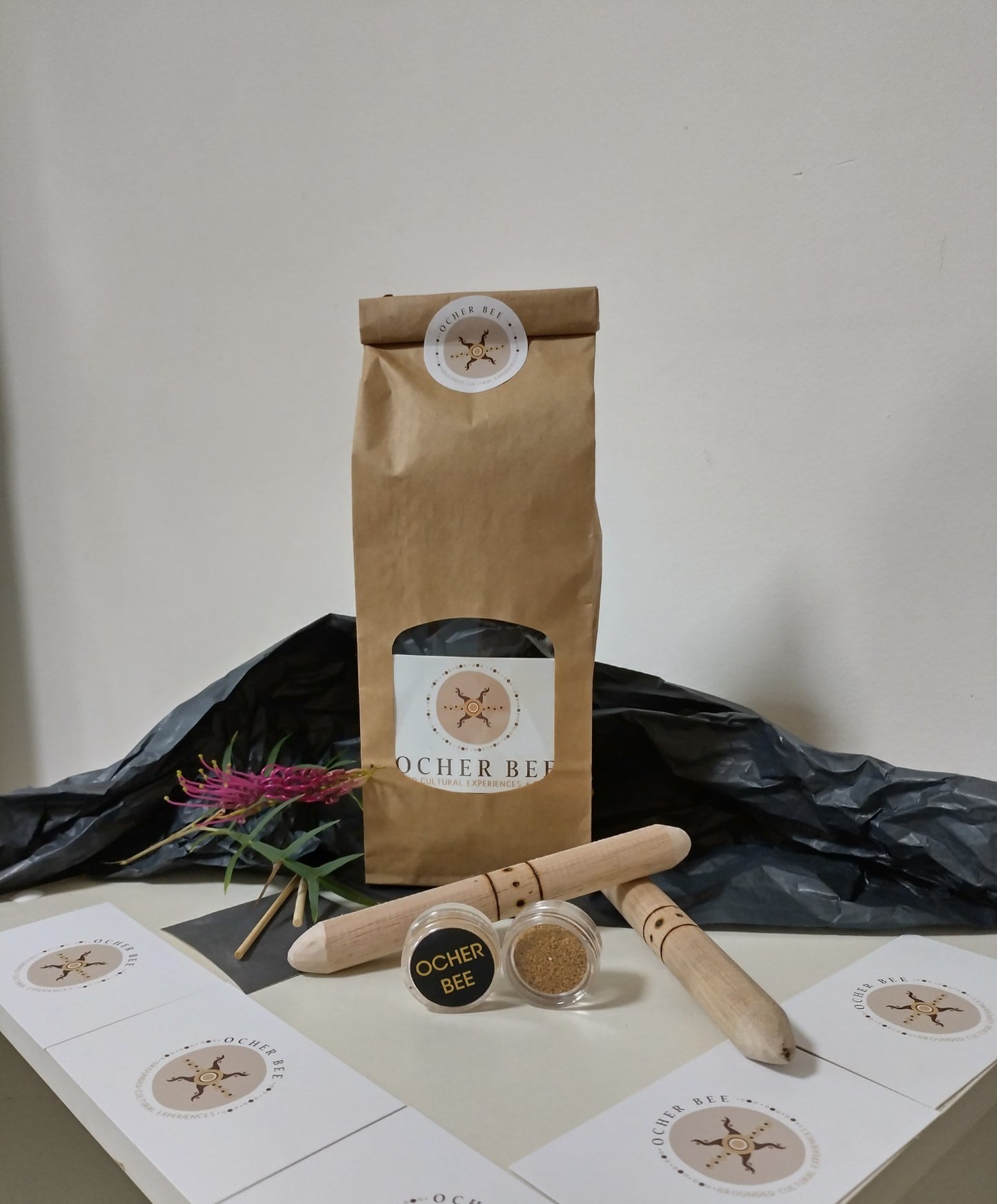 Create Your Own Kits - Tasmanian Oak Clapsticks Small, with ochre.