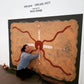 Ochre on Bark- Mounted or Unmounted Commissions Available...