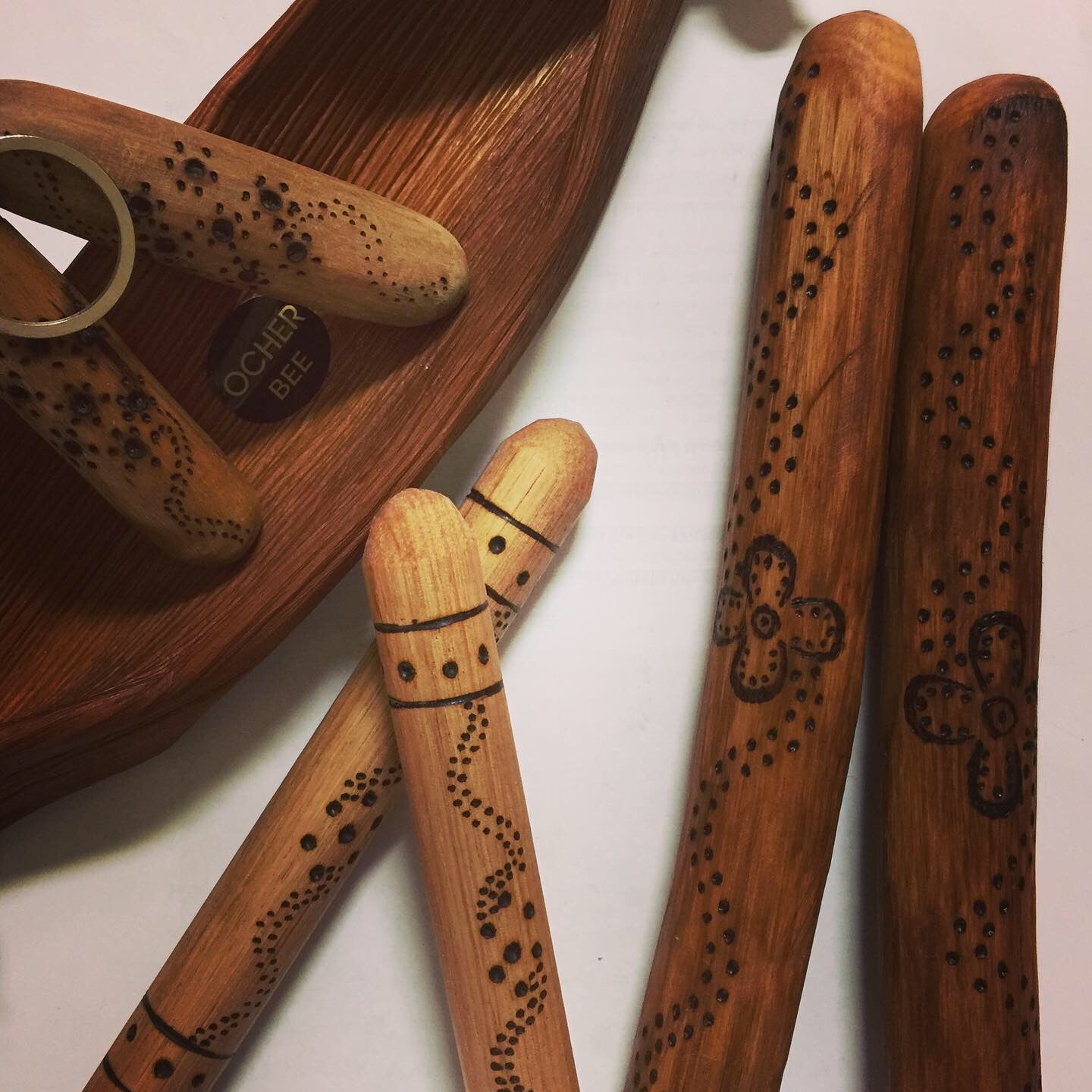 Small Tasmanian Oak Clap Sticks