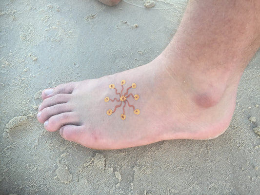 Painted foot
